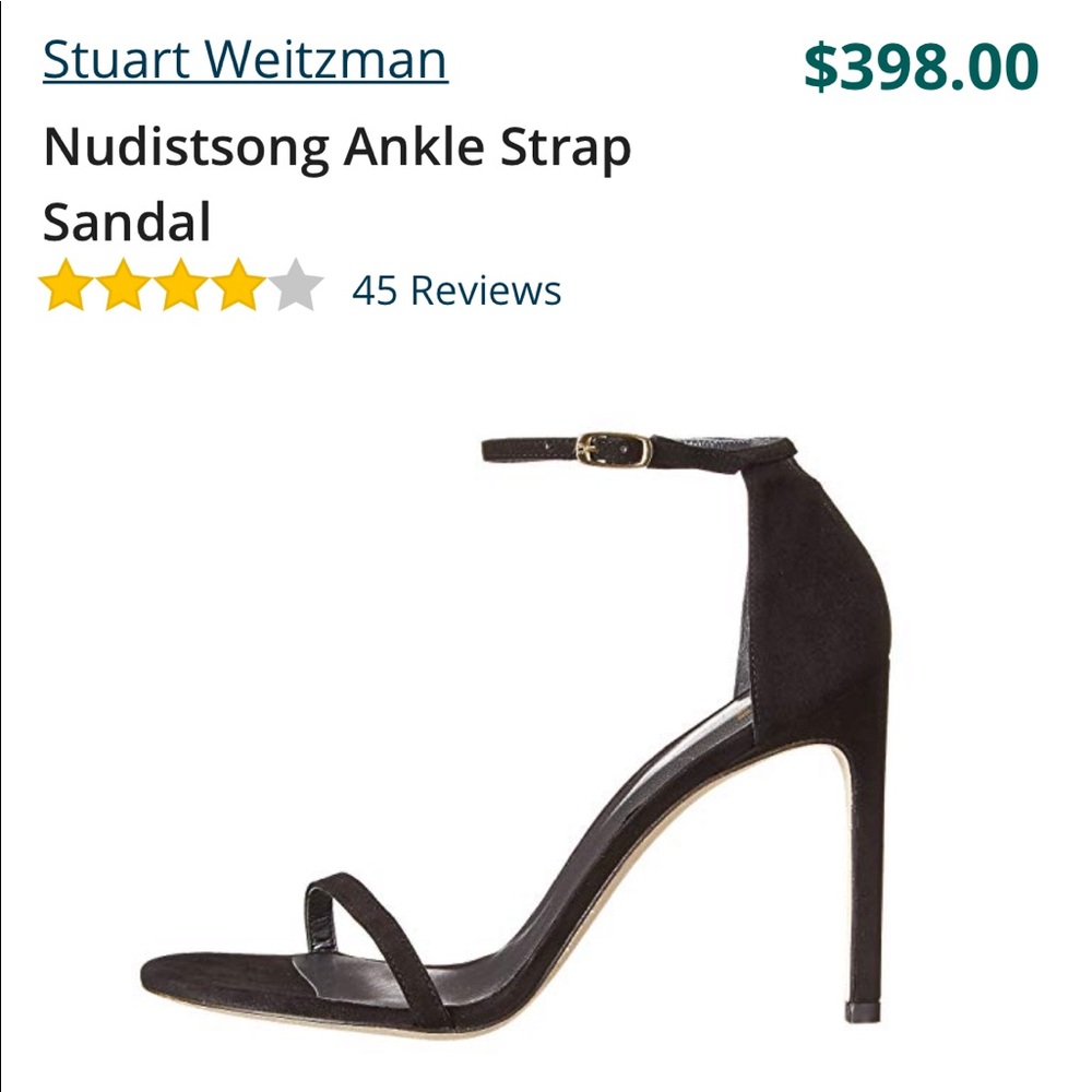 Stuart Weitzman Nudistsong black suede